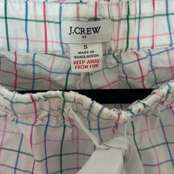 J. Crew Multicolor Plaid Pajama Set New with Tags - Picture 4 of 10